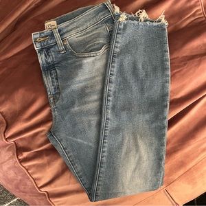 9” high rise toothpick Jean in Hamden wash